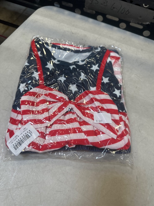 Photo 2 of 1/2 y--bilison 4th of July Toddler Girls Summer Outfits American Star Strap Backless Top Short Jeans Independent Day Outfit Set