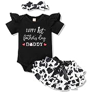 Photo 1 of 9/12M--bilison Girl's Newborn Happy First Mother's Day 3Pcs Summer Short Set Outfit, Black a, 6-9Mbilison Girl's Newborn Happy First Mother's Day 3Pcs Summer Short Set Outfit, Black -