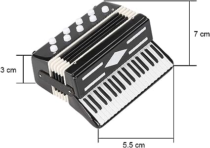 Photo 1 of Alano Mini Musical Instrument Accordion Model Musical Instrument Decoration Ornaments (7cm)