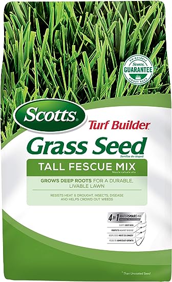 Photo 1 of 
Scotts Turf Builder Grass Seed Tall Fescue Mix, Grows Deep Roots for a Durable, Livable Lawn, 3 lbs.
