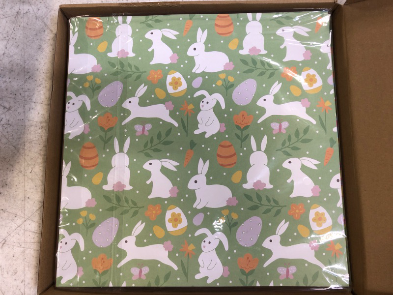 Photo 1 of 120 Sheets of Easter Wrapping Paper -- 12x12 inches 