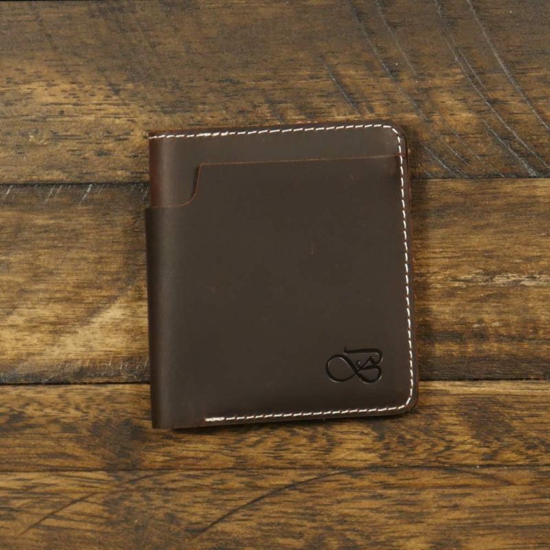 Photo 1 of Baurdi Everest Mocha Mens Bifold Leather Wallet, Mocha, Medium, Bifold Wallet

