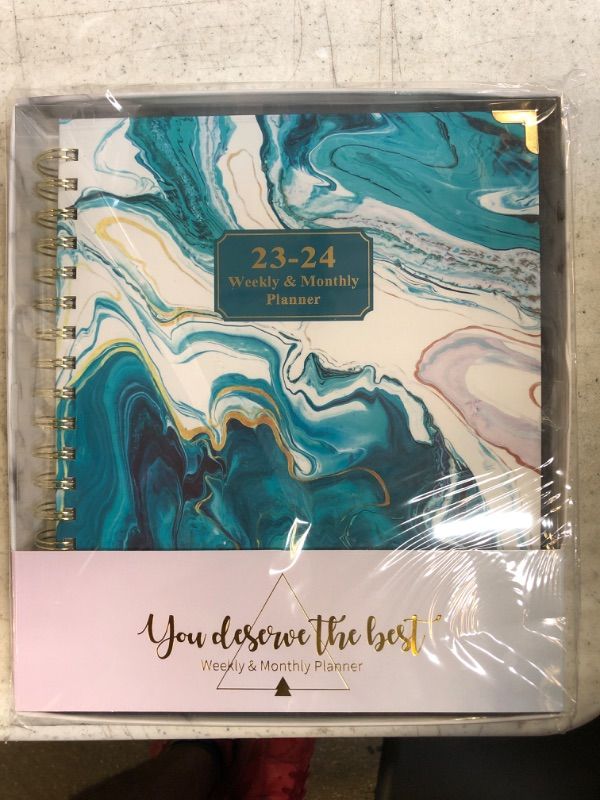 Photo 2 of 2023-2024 Planner - Academic Planner 2023-2024 with Gift Box, 8’’ x 10", Jul 2023 - Jun 2024, 12 Monthly Tabs, 15 Note Pages, Thick Paper, Hardcover, Perfect Daily Organizer 8'' × 10'' 8'' × 10'' Hardcover Planner