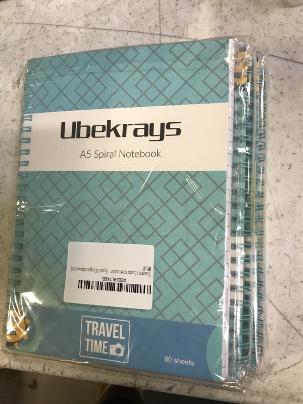 Photo 2 of Ubekrays spiral notebook for office and school, 6 pack 160 pages softcover A5 size (A5)