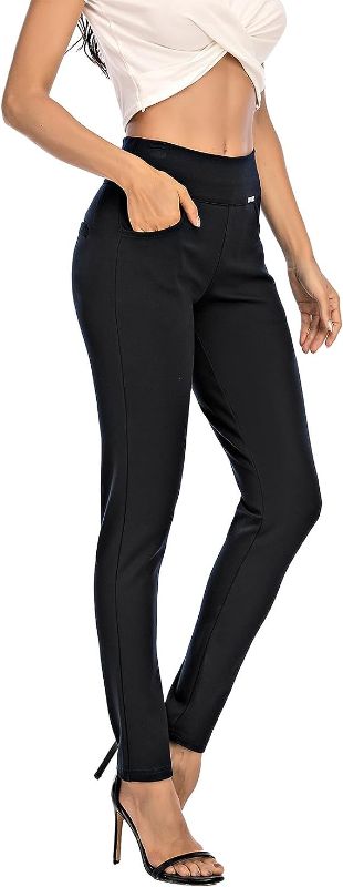 Photo 1 of  Dress Pants for Women Comfort Stretch Slim Fit Leg Skinny High Waist Pull on Pants with Pockets for Work SIZE M 