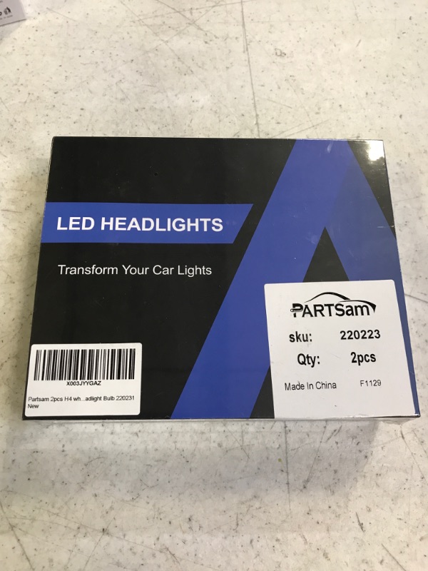 Photo 2 of Partsam H4 LED Headlight Bulb, 25000LM 70W 6500K Cool White High Beam/Low Beam/Fog Lights for Car Halogen Upgrade Replacement, 50000+ Hour Lifespan, IP68 Waterproof (Pack of 2)
