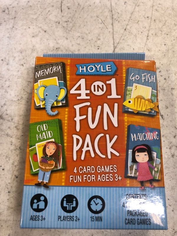 Photo 2 of Hoyle Fun Pack Kids Card Games Hoyle 4 in 1 Fun Pack