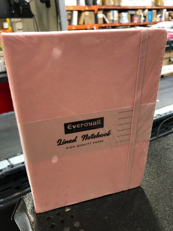 Photo 1 of Everoyall Lined Journal Notebooks, 3 Pack (Pink), A5 160 Pages, Medium 5.7 inches x 8 inches - 100 GSM Thick Paper, Hardcover
