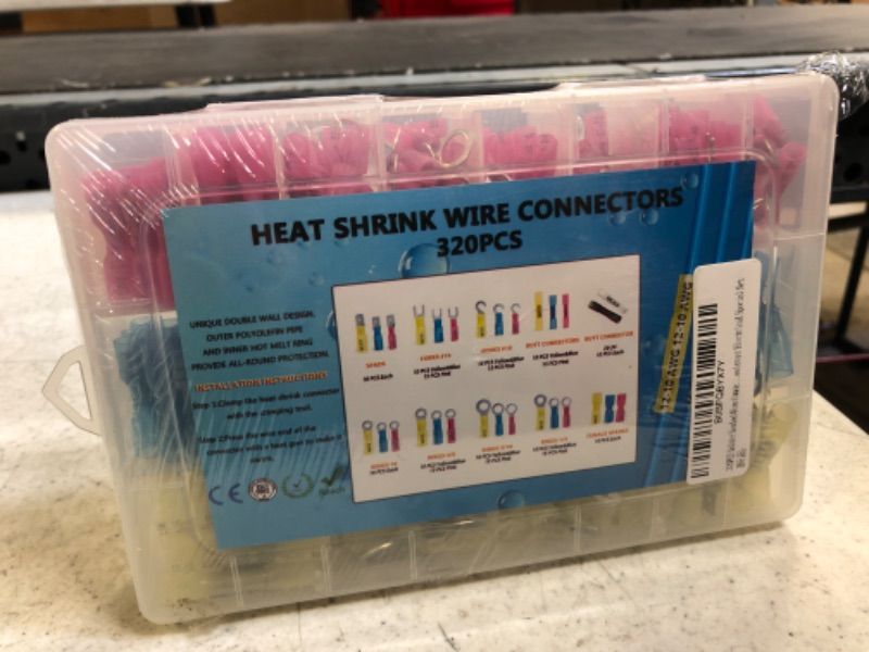 Photo 1 of 120PCS Heat Shrink Wire Connectors,Heat Shrink Butt Connector,Self-Welding Marine Waterproof and Wear-Resising Connector Terminal Insulation Ring Butt Connector