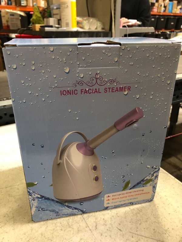 View 2 of Nano Facial Steamer with Extendable Arm, Cold/Warm/Hot Face Steamer for Facial Spa for Home and Salon, Table Top Face Steam with 7PCS Skin Care Kit Acrylonitrile Butadiene Styrene (ABS)