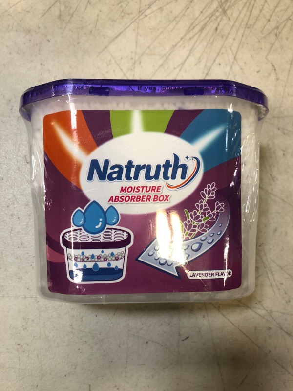 Photo 2 of NATRUTH Moisture Absorbers With Lavender Scent,12.5OZ?800ml) Portable Closet Dehumidifier, Odor Eliminator Absorber Bucket,Humidity Absorber,Cleaner Air Dehumidifier for Closet ,Bathrooms, Kitchen & Study, Boats,RVs and More
