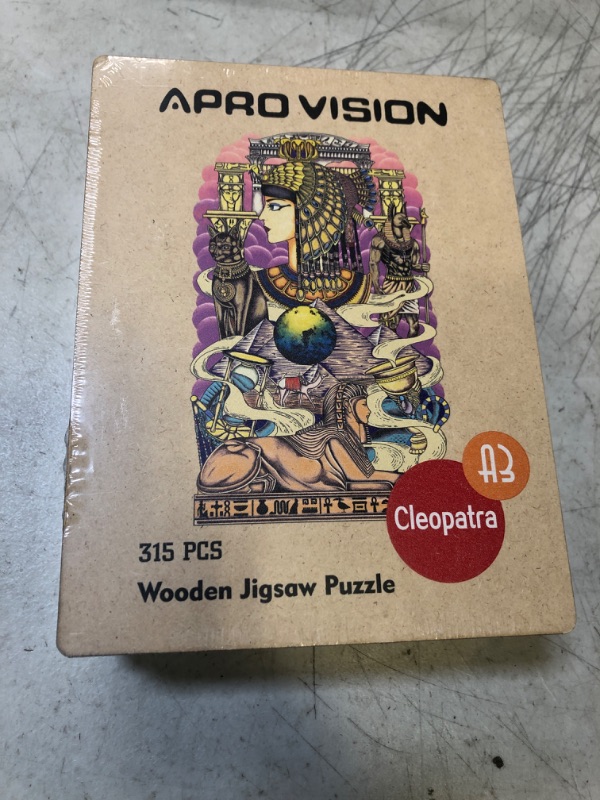 Photo 2 of Apro Vision Wooden Jigsaw Puzzles for Adults and Kids,17" x 15",314 Pieces,Animal Shaped Puzzle Cleopatra,Fun Gift for Family,Friends,Wooden Puzzle for Adults L-17x15IN-314pcs