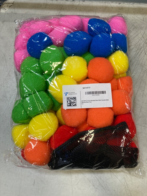 Photo 2 of 90 Pcs Reusable Water Balls, Reusable Water Balloons for Outdoor Toys and Games, Water Toys for Kids and Adults Boys and Girls - Summer Toys Ball for Pool and Backyard Fun (90 Pcs)