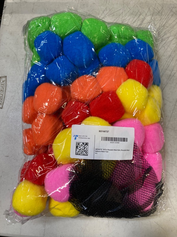 Photo 2 of 90 Pcs Reusable Water Balls, Reusable Water Balloons for Outdoor Toys and Games, Water Toys for Kids and Adults Boys and Girls - Summer Toys Ball for Pool and Backyard Fun (90 Pcs)