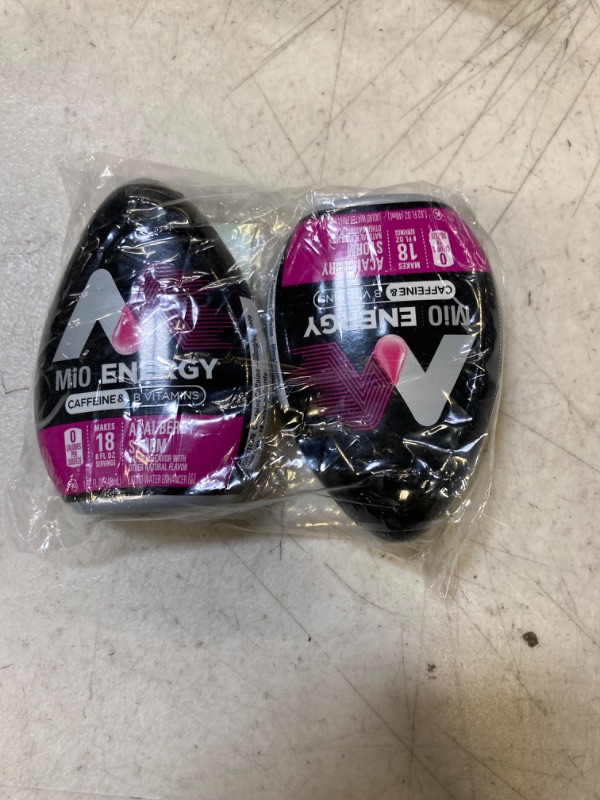 Photo 2 of (Pack of 2) MiO Liquid Water Enhancer - makes 24 servings + Vitamins, 1.62 oz each, (Acai Berry Storm, Pack of 2) Acai Berry Storm 1.62 Fl Oz [EXP: 11/2023]