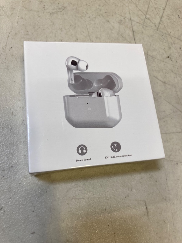 Photo 1 of Wireless Earbuds Hybrid Active Noise Cancelling Bluetooth 5.3 True Bluetooth Headphones with Wireless Charging Case 4 Mic Call IPX7 Waterproof for TV Smart Phone Computer Laptop Sports White