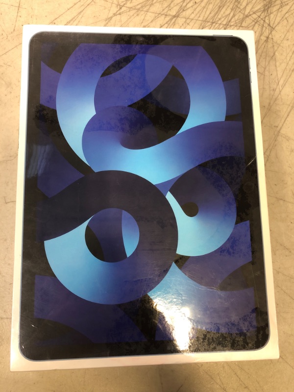 Photo 3 of SEALED Apple iPad Air (5th Generation): with M1 chip, 10.9-inch Liquid Retina Display, 256GB, Wi-Fi 6, 12MP front/12MP Back Camera, Touch ID, All-Day Battery Life – Blue
