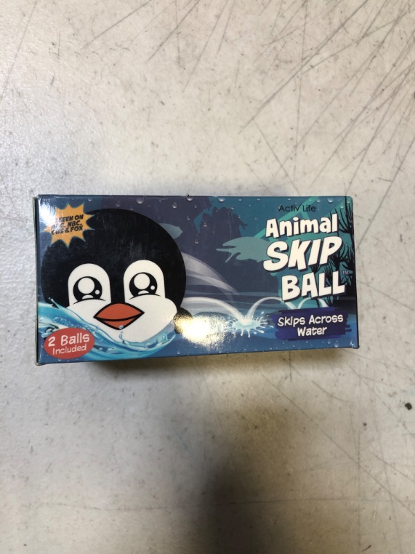 Photo 2 of Activ Life The Ultimate Skip Ball: Summer Fun Guaranteed Water Bouncing Ball, A Must-Have Beach, Lake, and Pool Companion for All Ages, Create Memories with Friends & Family, 2pack, Penguins