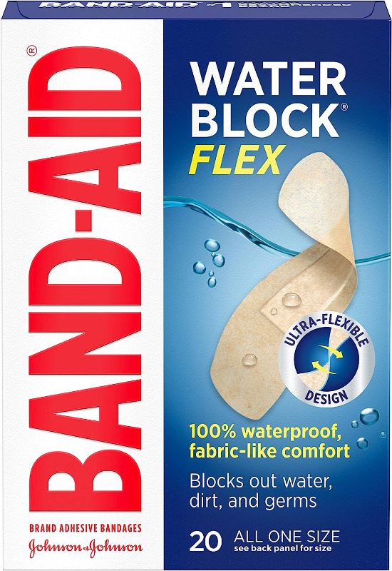 Photo 1 of [LOT OF 3] Band-Aid Brand Water Block Flex Adhesive Bandages, All One Size, 20 Count (Pack of 2)