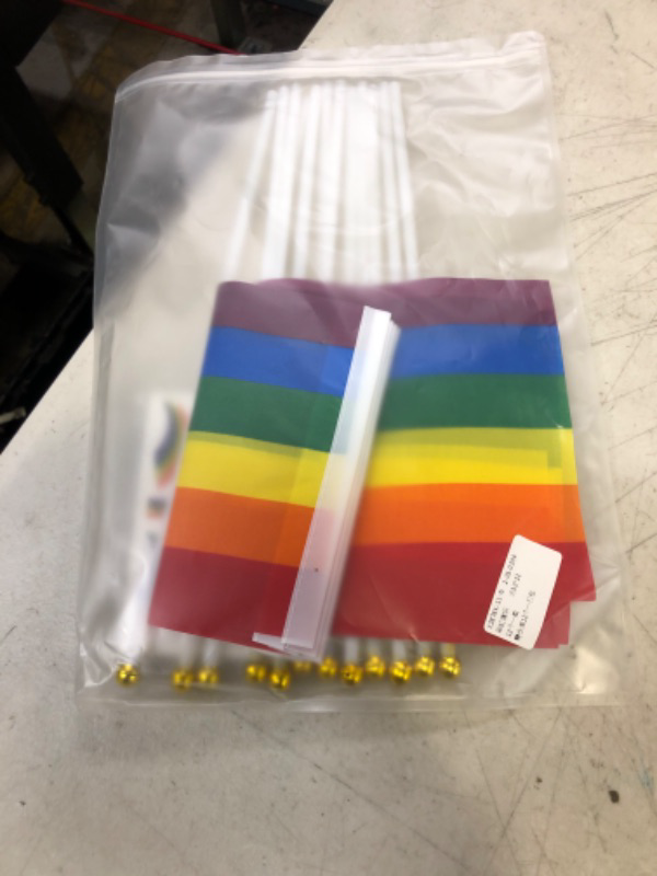 Photo 2 of 19 Sheets 114 Pcs LGBT Pride Tattoos Gay Pride Tattoos Face Rainbow Temporary Tattoos Stickers and 12 Pack Mini Rainbow Pride Flag Pride Accessories Set for Parade Party