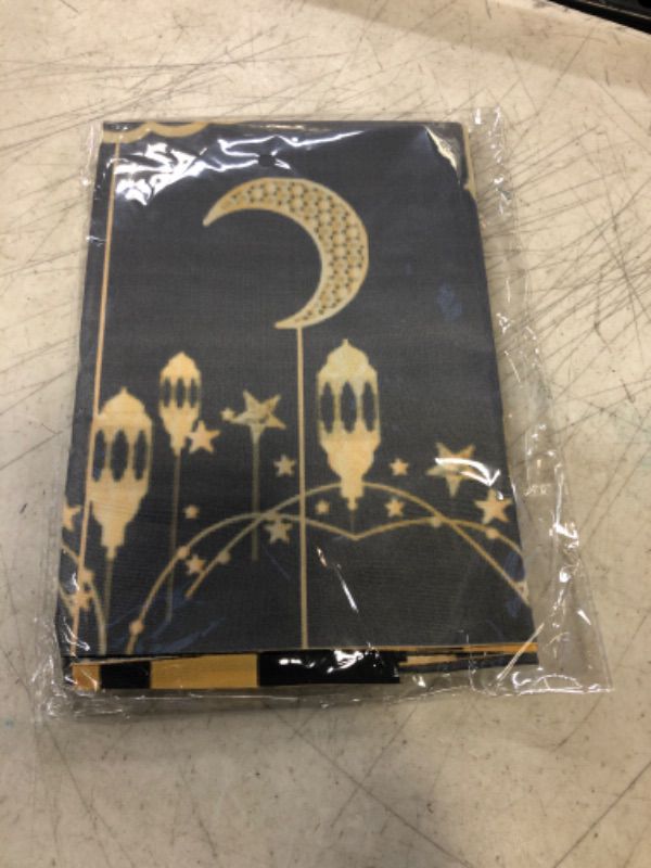 Photo 2 of 70.8 x 35.4 Inch Eid Al Adha Decorations, Black Gold Eid Ul Adha Decorations Door Cover for Eid Al Adha Decorations Sheep, Eid Ul Adha Decorations for Home Party