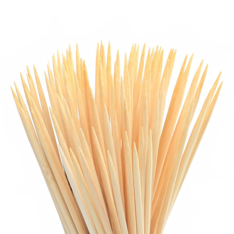 Photo 1 of  ( PACK OF 3 ) LAKINGO 10 Inch Bamboo Skewers 100pcs Food Appetizer Toothpicks Bamboo Wood Picks for BBQ, Yakitori Chicken, Grilling, Marshmallow, Fruit, Drink, Barbecue, Fondue, Roastin, Cocktail