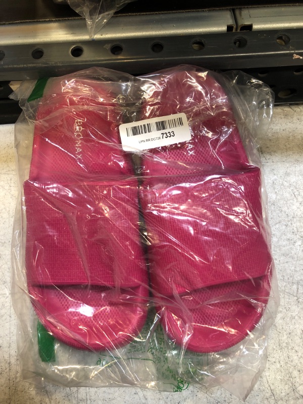 Photo 1 of BRONAX Cloud Slippers for Women and Men | Pillow Slippers Bathroom Sandals | Extremely Comfy | Cushioned Thick Sole 7.5-8.5 Women/6-7 Men Rose Red
