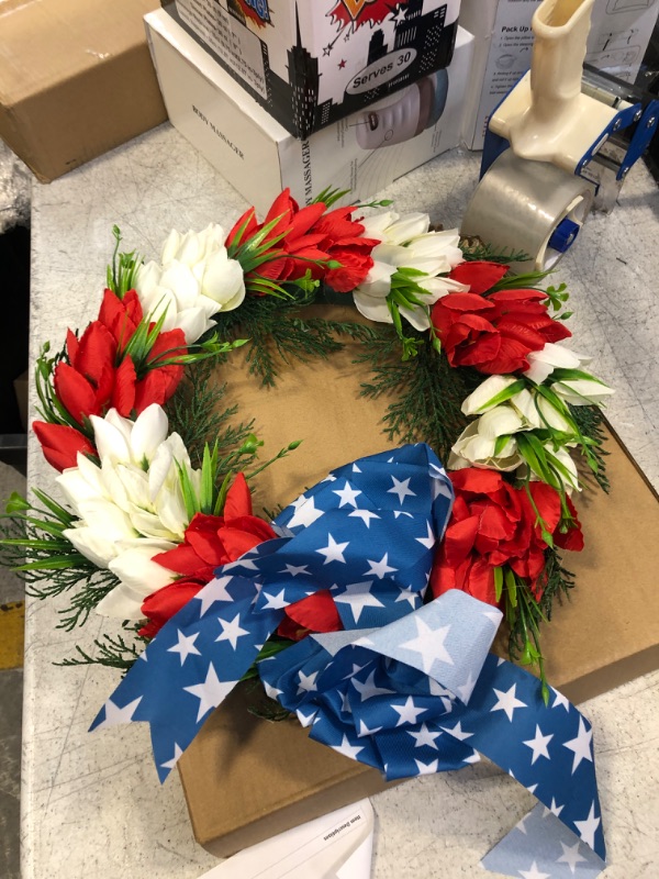 Photo 1 of 4TH OF JULY WREATH 