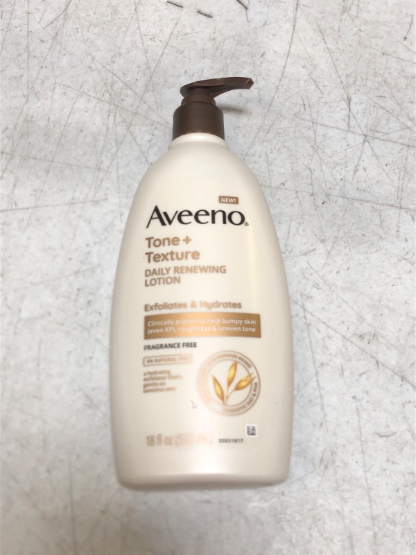 Photo 2 of Aveeno Tone and Texture Body Lotion - 18oz