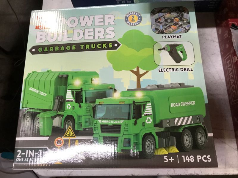 Photo 1 of Street Sweeper Toy - 130 Pcs Friction Power STEM Take Apart Toys with Drill, Push & Go Lights & Sounds for Kids - Sanitation Trash Construction Vehicle Playset for Boys Ages 4 5 6 7 8 Years Old
+++++FACTORY SEALED ++++++