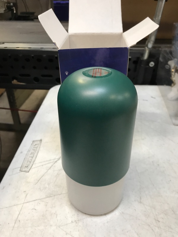 Photo 2 of Small Humidifier for Plants,Rechargeable Portable Humidifier,Personal Ultrasonic Cool Mist Humidifier for Office,Travel,Bedroom,Baby,Auto Shut-Off, 3 Spray Modes,Super Quiet Green