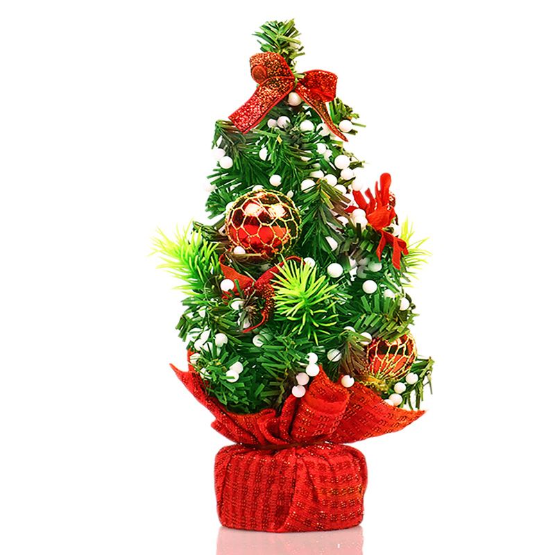 Photo 1 of 10” Small Christmas Tree with Multicolored Lights Mini Artificial Christmas Tree, Xmas Holiday Decor for Tabletop, Home Room Party Wedding Festival Craft Decoration Christmas/Thanksgiving Gift