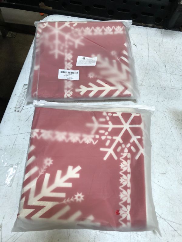 Photo 2 of 2 PACK-----Christmas Pillow Covers- Christmas Throw Pillow Covers 18" x18" Set of 2, Decor Winter Holiday Decorative Pillow Covers, Red and Black Buffalo Check Plaid Throw Pillow Covers for Home Decor Red-1