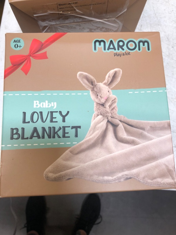 Photo 1 of Baby Gift Bunny Security Blanket Loveys for Babies, New Born Gift Ideas for Boys and Girls, Baby Security Blanket with Stuffed Animal, Cuddle Blanket Snuggle Soft Baby Blanket, Baby Gifts Unisex