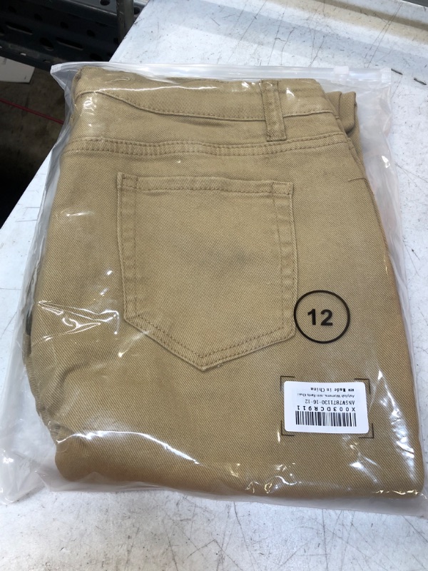 Photo 1 of Astylish Womens Jeans (KHAKI, 12)