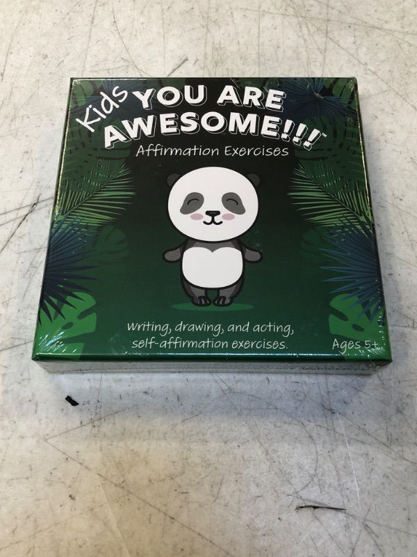 Photo 2 of You Are Awesome!!! Kids Affirmation Exercises 30 Cards Pre-school game to practice affirmations by Acting, Drawing and Writing. Self-Esteem, Calming affirmations, Confidence and self love boosting. Designed for kids to self guide themselves or interact as