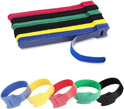 Photo 1 of 70PCS Reusable Cable Ties - Multipurpose Cable Management Hook and Loop Cable Strap Wire Ties, Premium 6 inch Adjustable Cord Ties, Adjustable Cord Organizer for Home Office
