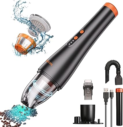 Photo 1 of Cordless Handheld Vacuum, iMMDOKIN Mini Vacuum Dusbuster Portable 8000Pa Hand Vacuum Cleaner Car Vacuum with LED Headlights, Replaceable Battery& Base for Car Interior, Pet Hair, Home, Office Cleaning
