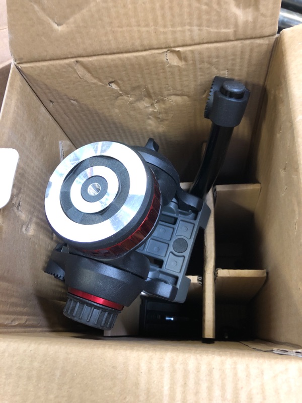 Photo 2 of Manfrotto Video Head with Flat Base and Fixed Lever, Video Head for Compact Video Cameras and DSLR Cameras, for Filming, Videography, Content Creation, Vlogging, Live Streaming MVH502AH Video System