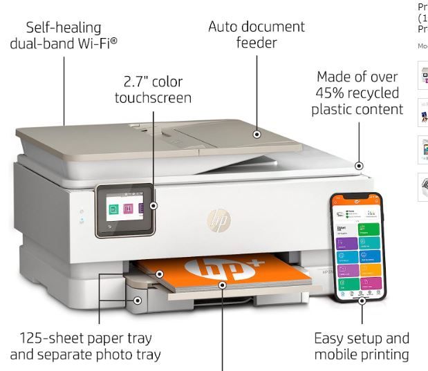 Photo 1 of HP Envy Inspire 7955e Wireless Color All-in-One Printer