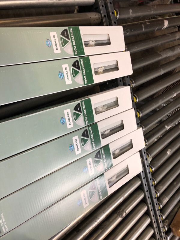 Photo 1 of 1inch cordless aluminum blind 29x64 white ---6pak ---ALL FACTORY SEALED 