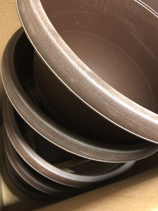 Photo 1 of 15IN RENE BARK BRUSH PLASTIC URN 6 PACK----FACTORY SEALED 