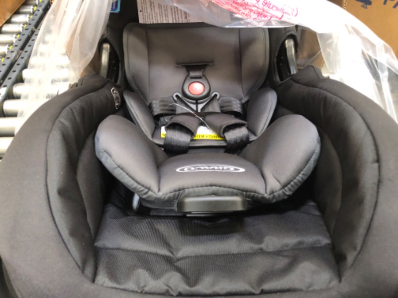 Photo 2 of Graco SnugFit 35 Infant Car Seat | Baby Car Seat with Anti Rebound Bar, Gotham With Anti-Rebound Bar 1 Count (Pack of 1) Gotham