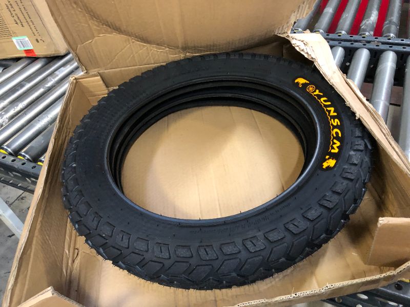 Photo 2 of  20" Heavy Duty E-Bike Fat Tires 20 x 4.0(102-406) and Tubes Compatible with Most 20 x 4.0 Electric Bike/Mountain Bike Tires(Black)  - JUST ONE TIRE, INCOMPLETE SET