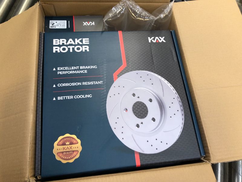 Photo 5 of KAX Front Brake Kits KX6BBK11200 Brake Rotors and Brake Pads Replacement (Performance) - UNOPENED BOXES, FOR UNKNOWN VEHICLE MAKE & MODEL