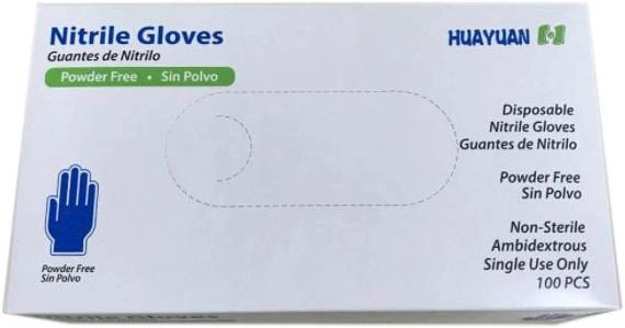 Photo 1 of Nitrile Exam Gloves Powder-free 100PCS, BLUE,  XL