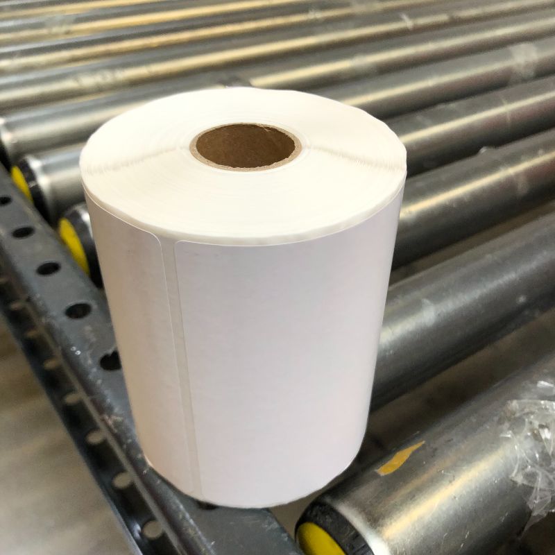 Photo 2 of BETCKEY - Shipping Labels Compatible with Zebra & Rollo Label Printer, Premium Adhesive & Perforated [2 Rolls, 500 Labels]