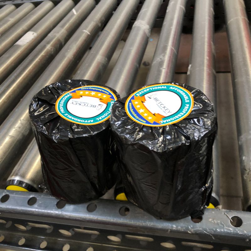 Photo 1 of BETCKEY - Shipping Labels Compatible with Zebra & Rollo Label Printer, Premium Adhesive & Perforated [2 Rolls, 500 Labels]