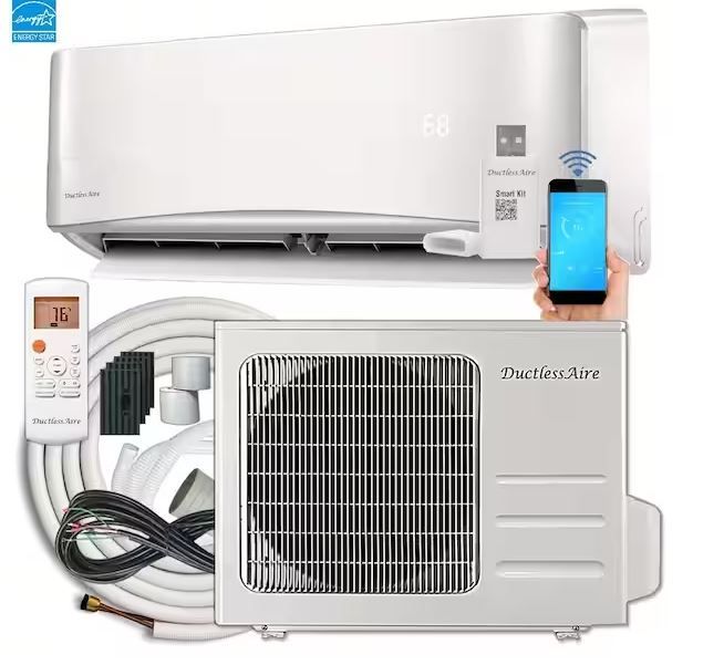 Photo 1 of 21 SEER 12,000 BTU 1 Ton Wi-Fi Ductless Mini Split Air Conditioner and Heat Pump Variable Speed Inverter - 220V/60Hz---FACTORY SEALED OPENED FOR PICTURES 
