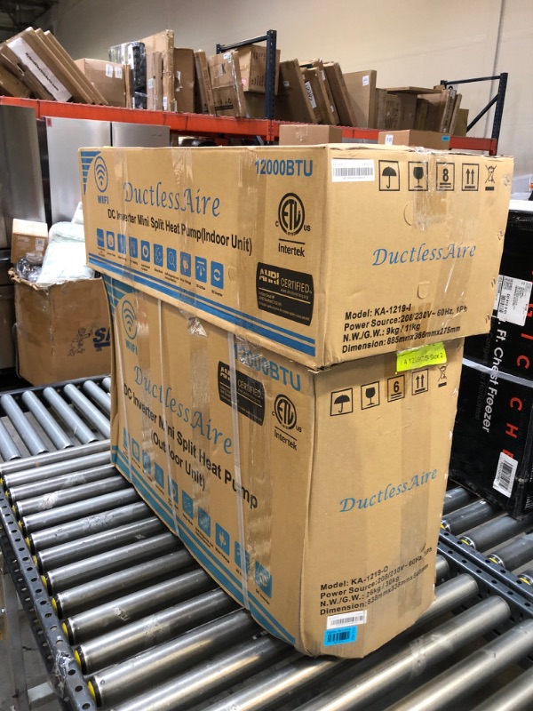 Photo 5 of 21 SEER 12,000 BTU 1 Ton Wi-Fi Ductless Mini Split Air Conditioner and Heat Pump Variable Speed Inverter - 220V/60Hz---FACTORY SEALED OPENED FOR PICTURES 
